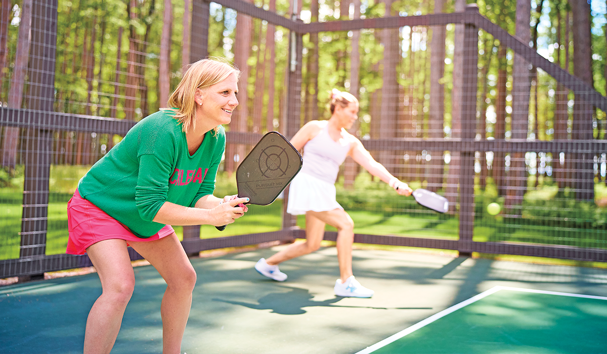 Hit the pickleball courts to stay fit and have fun.