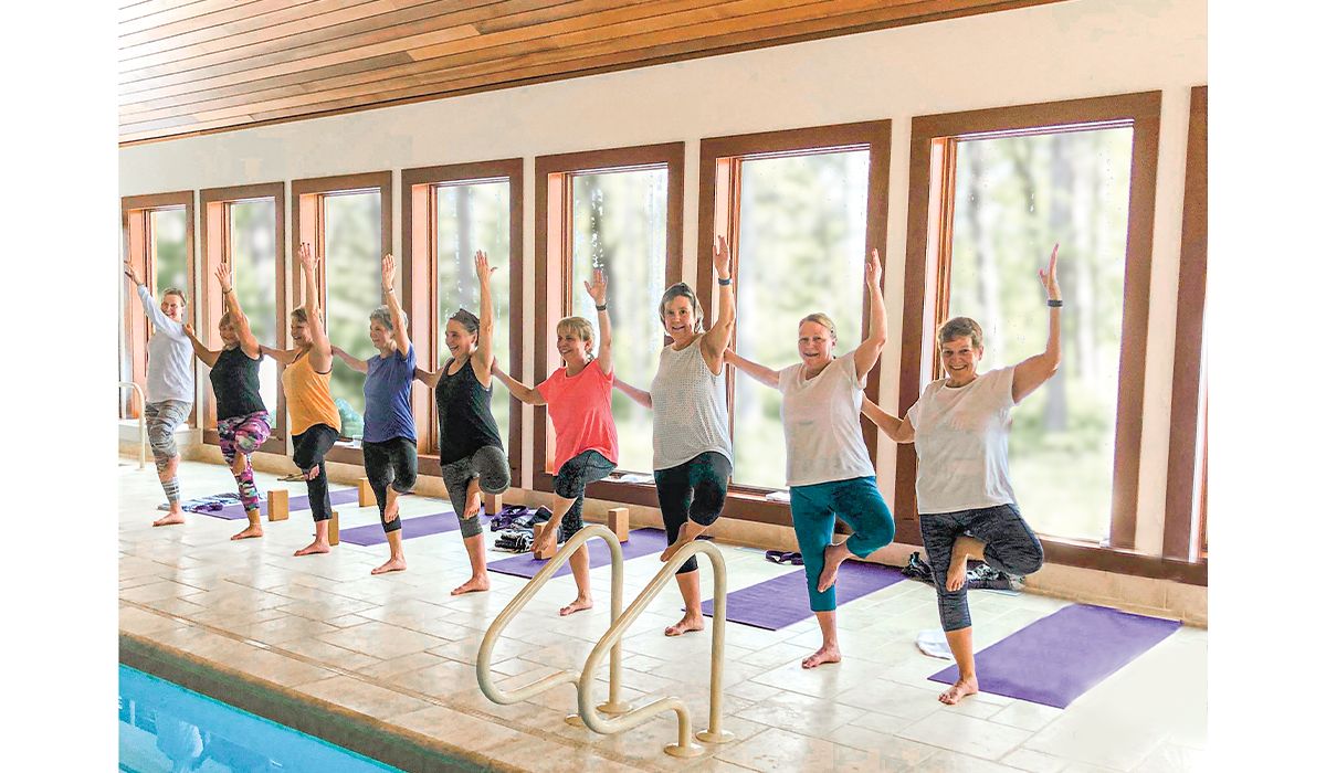 Raise your hand if you enjoy our therapeutic yoga classes!